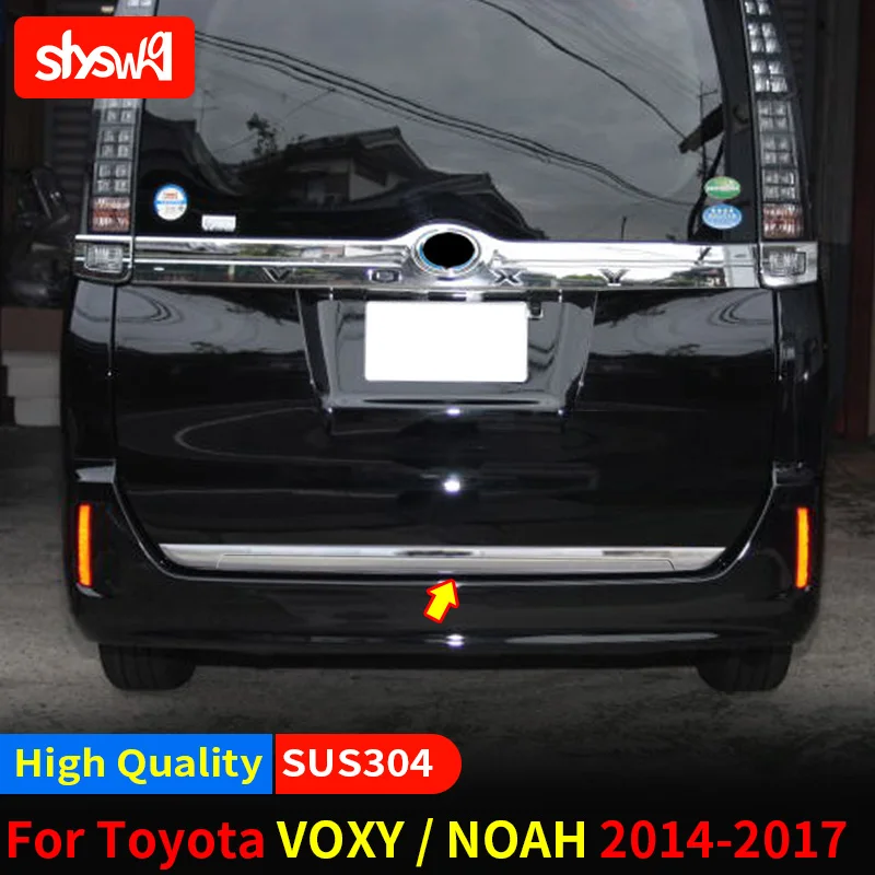 Rear Tail Door Trim Cover Stainless Steel External Accessories For Toyota Voxy Noah ZWR80G ZRR80W 85W 80G 85G Car Styling 1 PCS