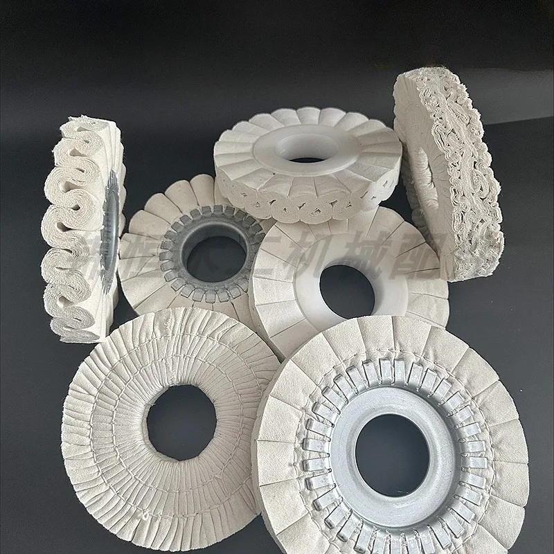 Cotton Airway Buffing Polishing Wheel Fabric Core and Iron Wheel for KDT Nanxing Shunde Homag Edge Banding Machine Accessories