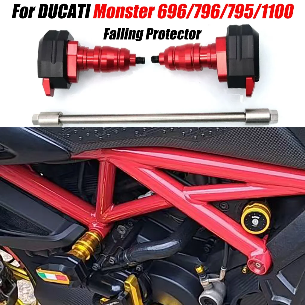 

For DUCATI Monster 696 796 795 1100 Monster696 Motorcycle Accessories Frame Slider Crash Pad Falling Protector Protection Guard