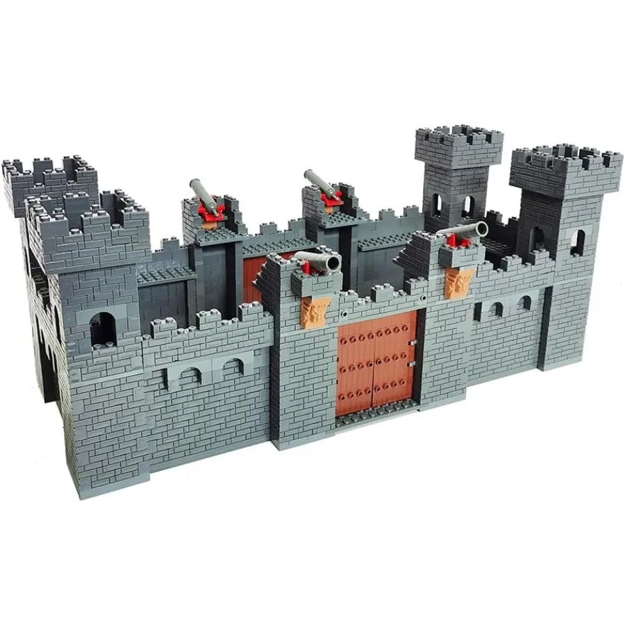 

1796pcs DIY Stronghold Medieval Castle for Military Battle Building Block Knights Warrior Middle Age Fortress Brick Set Ideal f