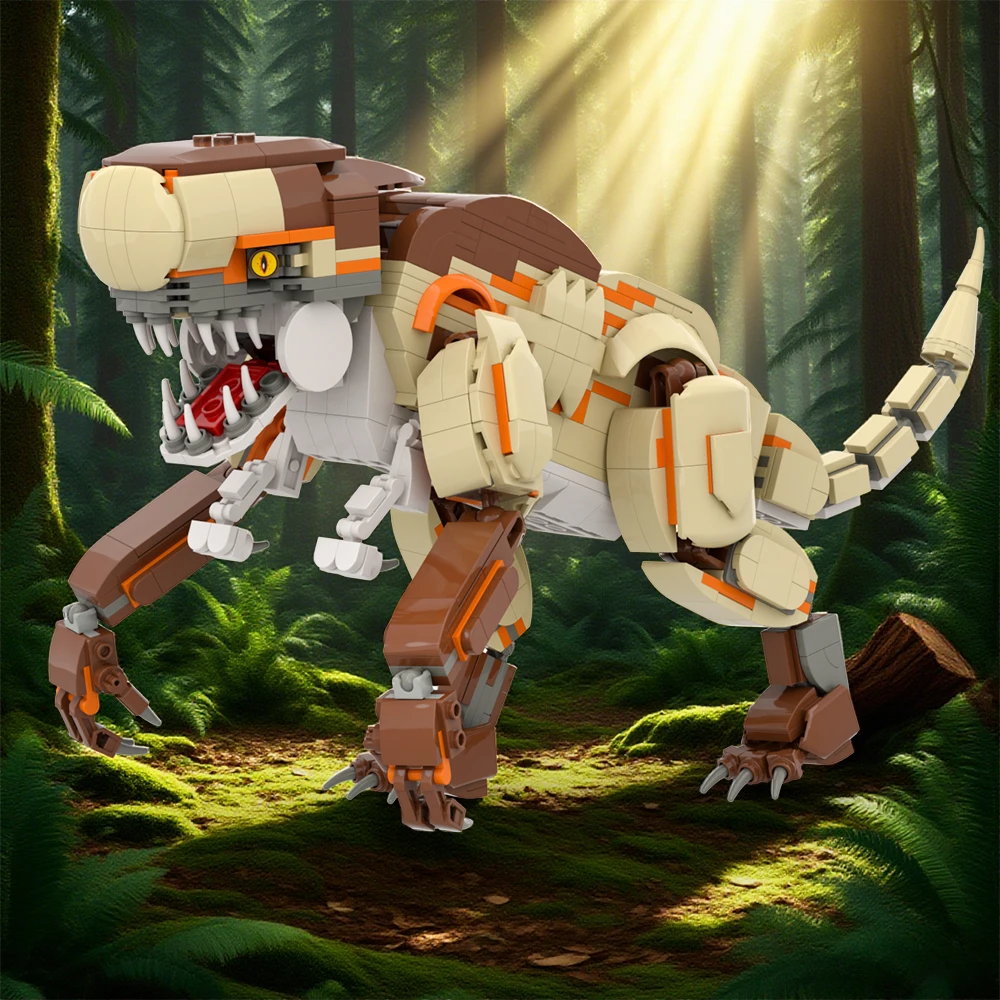 Set di blocchi di costruzione di dinosauri giganti - Esperto creativo Indominus Rex, triceratopo e tirannosauro Rex Mattoni modello