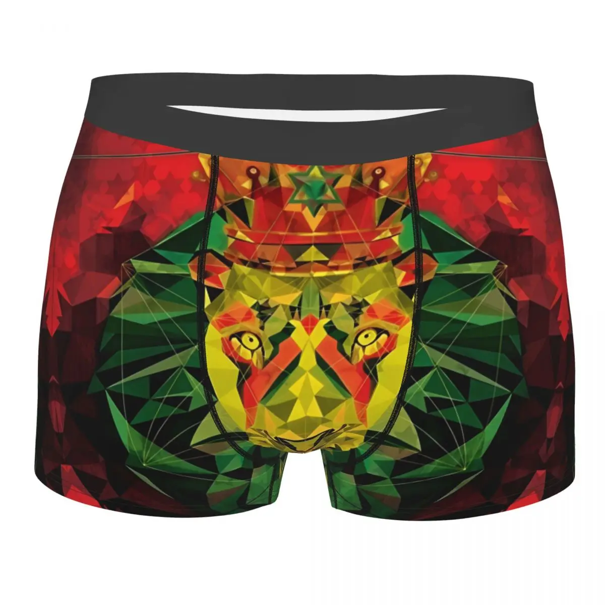 

Rasta Lion King Men Underwear Reggae Boxer Briefs Shorts Panties Humor Soft Underpants for Male Plus Size