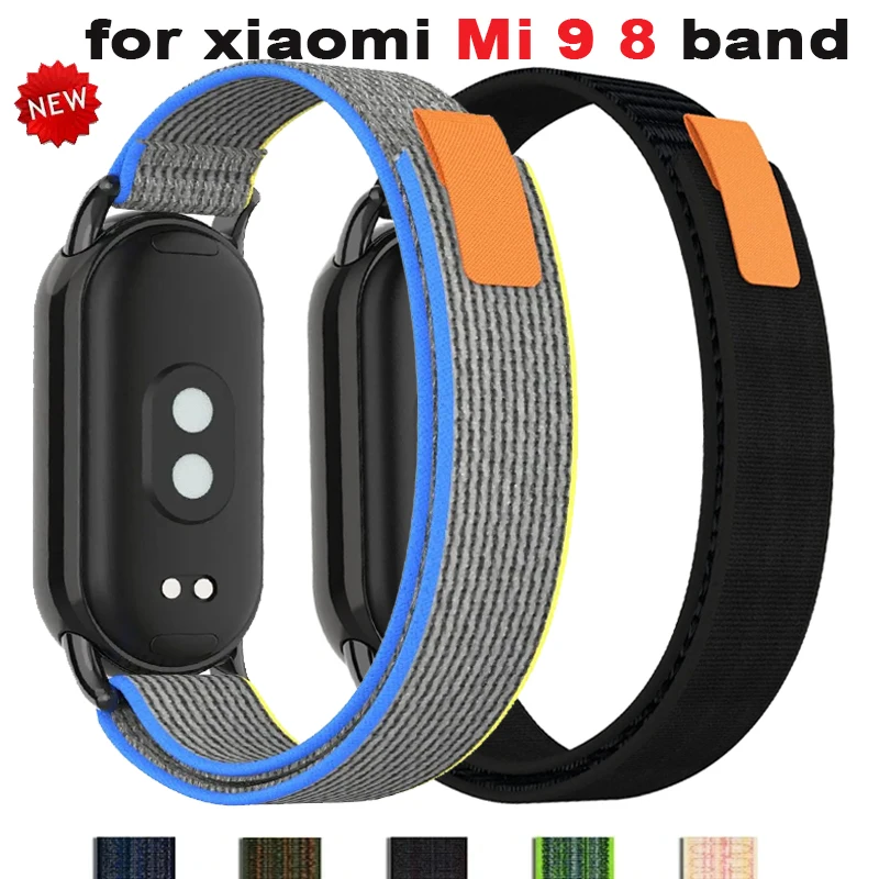 Elastic Nylon Strap Band for Xiaomi Mi 9 8 Band Sport  Adjustable Bracelet Strap Correa for Xiaomi Mi Band 9 8 Smart Accessories