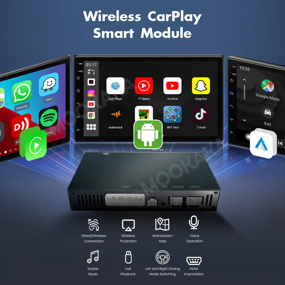 Upgrade Carplay For Ferrari 458 812 F8 F12 GTC4 Protofino California T Car Accessories Android Auto Airplay Mirror Link