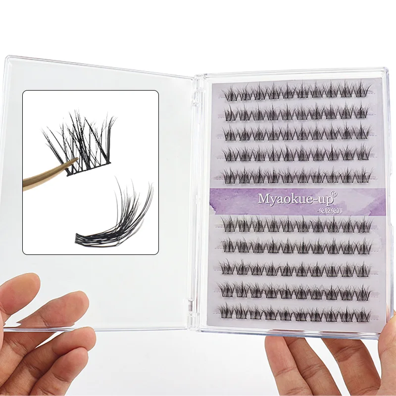 Cílios postiços 5d, sem necessidade de volume de cola, ondulação natural, vison fofo, denso, reutilizável, extensão de cílios, ferramentas de maquiagem para olhos