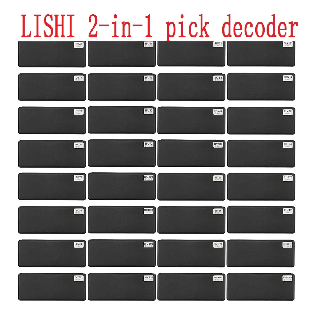 Genuine LiShi 2 in 1 Tool Locksmith Tools HU66 HU64 HU83 HU92 HU100 HU100R HU101 toy48 toy2 hon66 k5  for Car key