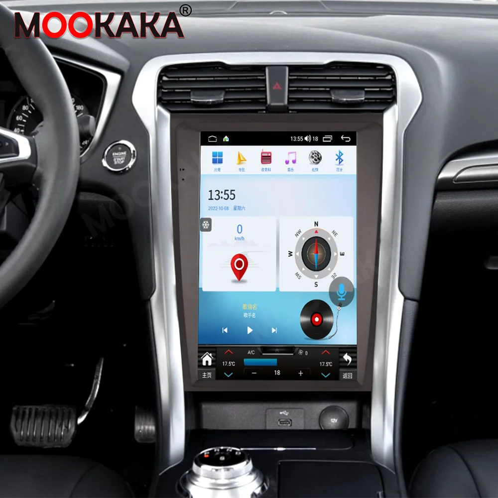 

Android 14 GPS Navigation 12+256GB For Ford Mondeo 2013-2018 Car Radio 12.1 Inch Stereo Multimedia Player Head Unit DSP Carplay