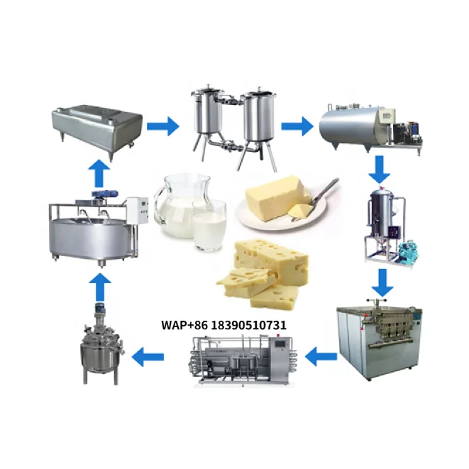 Línea de Producción de Queso Mozzarella y Mantequilla a Pequeña Escala, Totalmente Automática, de Bajo Precio, Marca JOSTON