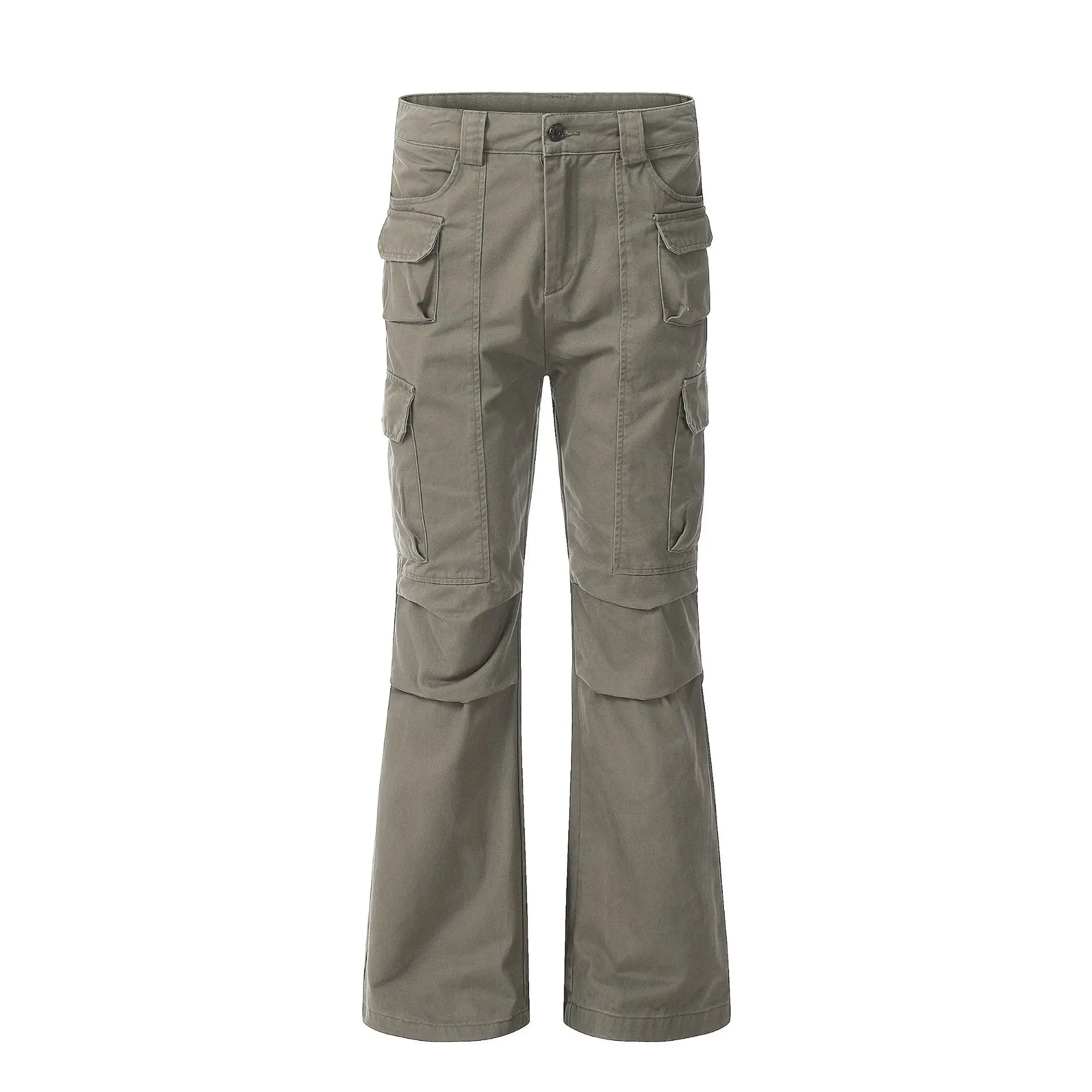 OR FL Cleanfit Wide Leg Black 100 Cotton Women Cargo Trousers 2025 Autumn Street Trend Fold American Style Women's Wei La Pants