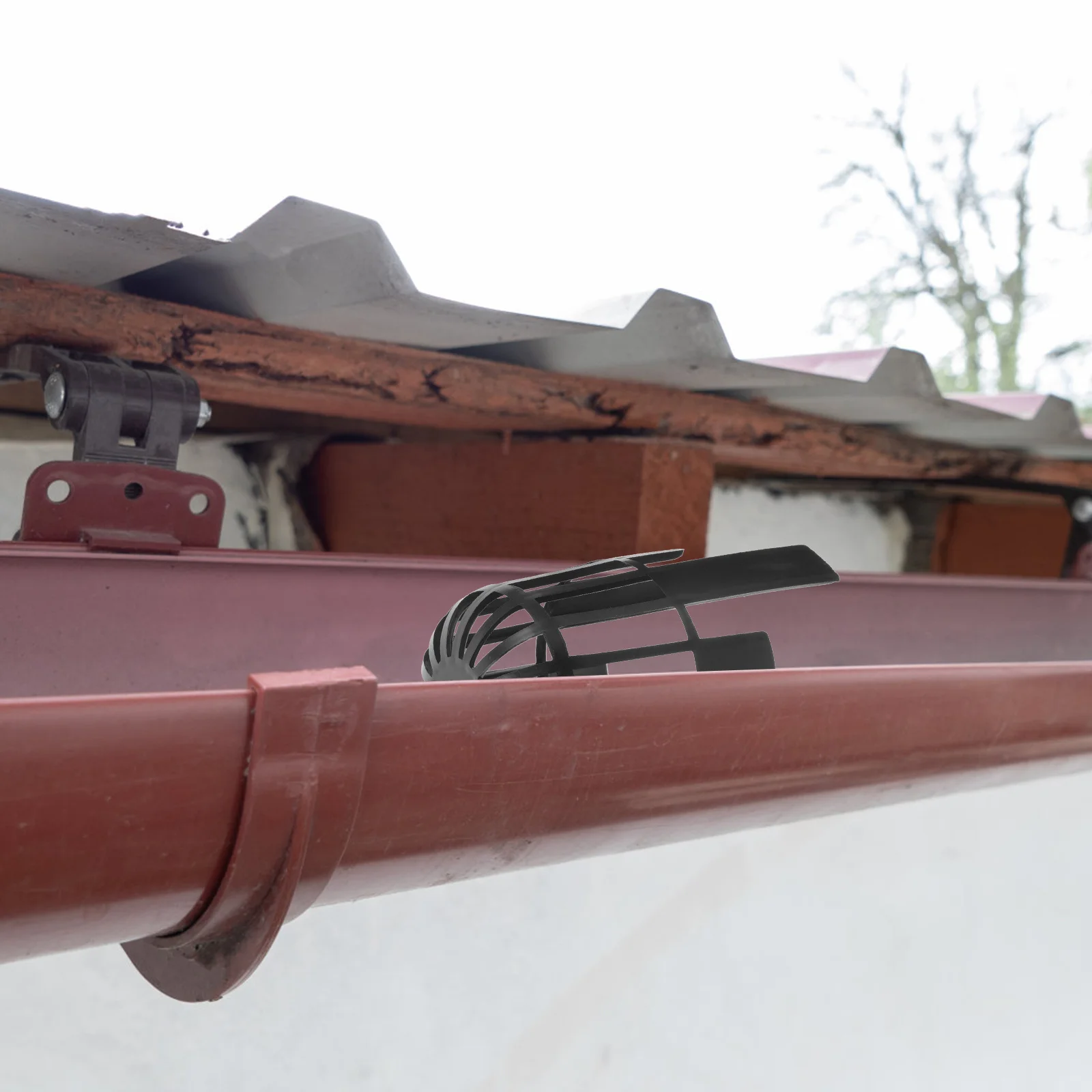 

Защита водосточной трубы, сетчатый фильтр для листьев для дренажа на крыше, крышка желоба, водонепроницаемая, устойчивая к засорению, эффективный поток воды