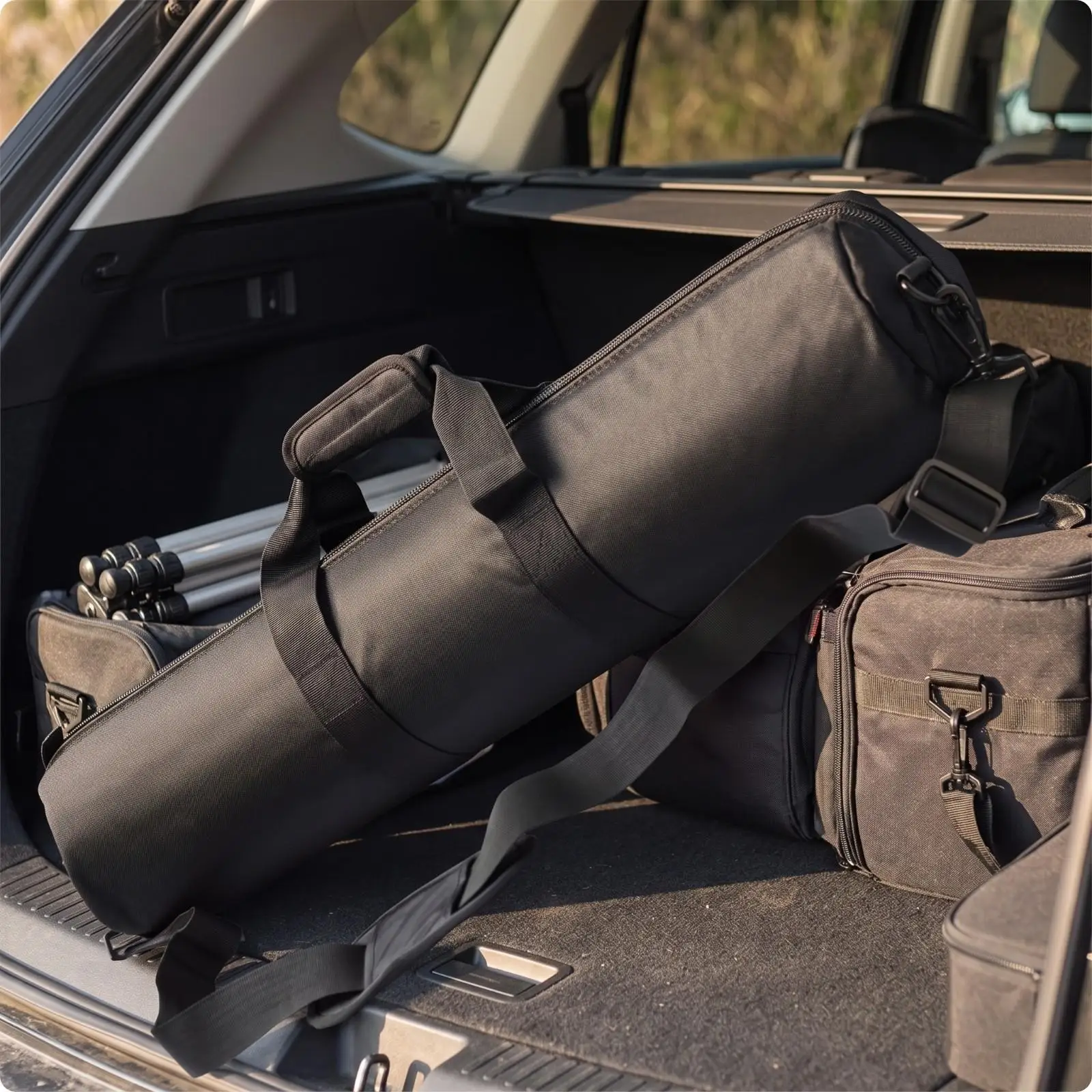 Camera Tripod Bag Oxford Cloth Reinforced Seams with Adjustable Strap for DSLR Accessories Carrying