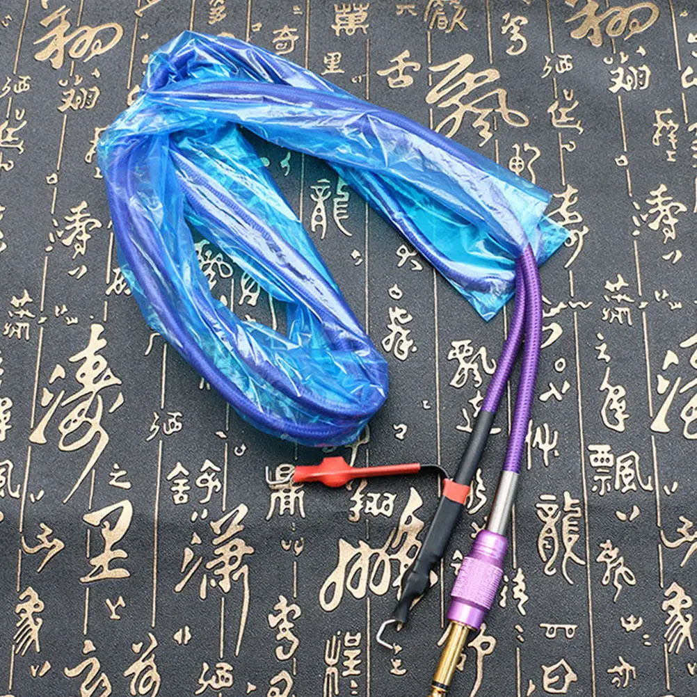 

100 шт. одноразовых защитных чехлов для тату-кабелей из безопасного высококачественного пластика для тату-мастеров, предотвращающие окисление