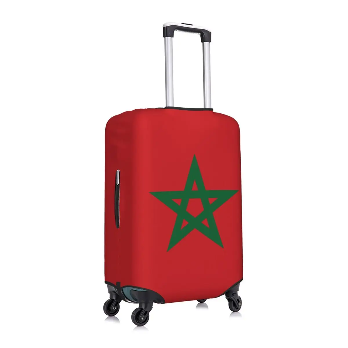 Custom Morocco Flag Luggage Cover Protector Fashion Moroccan Proud Patriotic Travel Suitcase Covers for 18-32 Inch