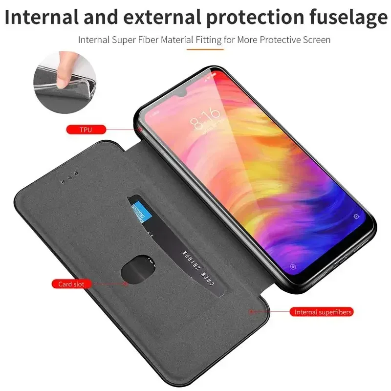 Luxury Leather Flip Case For Xiaomi Redmi Note 9 9S 10 5G 10S 11 11S 8 Pro 8T 7 + Plus Wallet Cover On Redmi 7A 9 9A 9C 9T