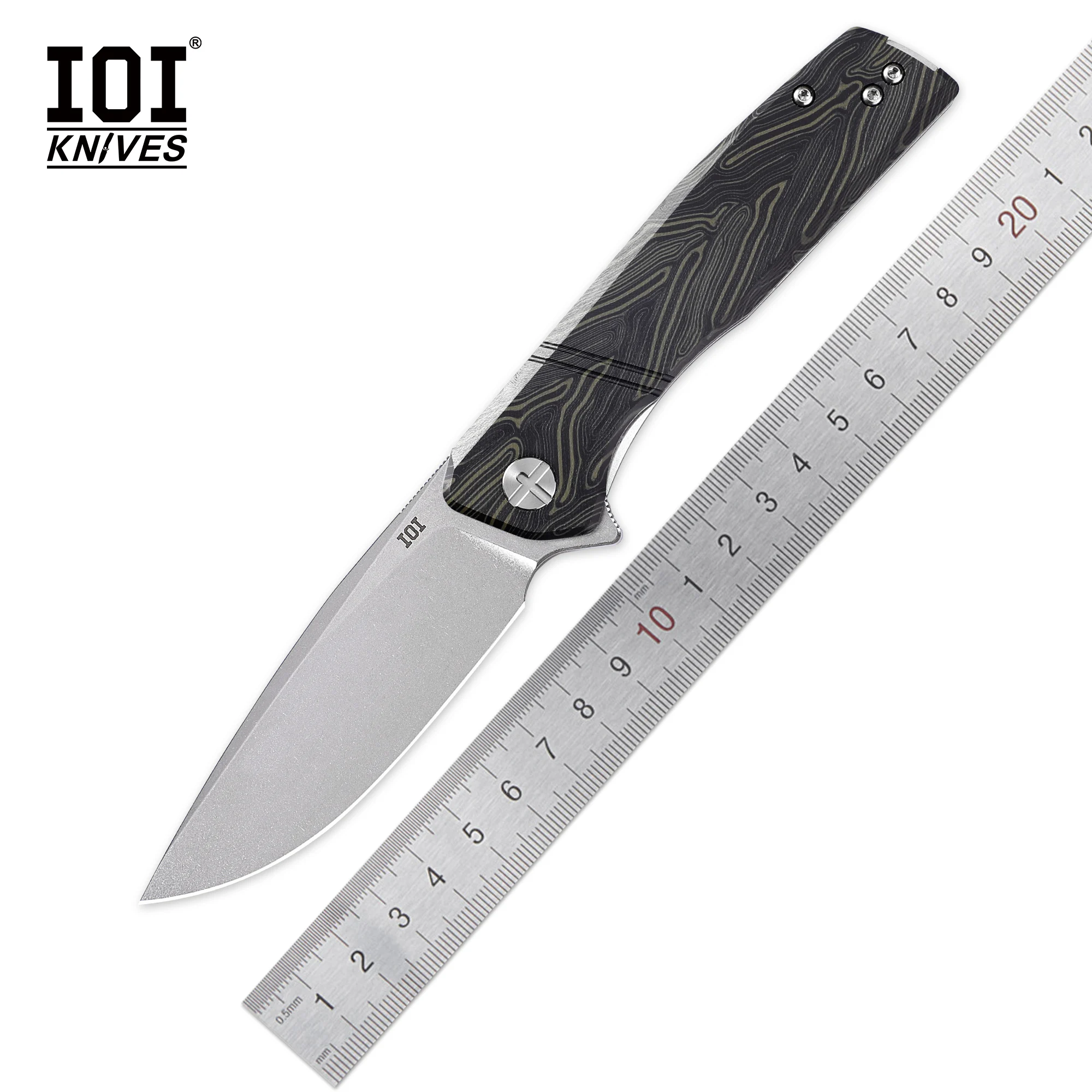 

IOI I51884 Folding Knives G10 Handle Blade 14C28N Pocket Knife Camping Hunting Outdoor Knife EDC Tool