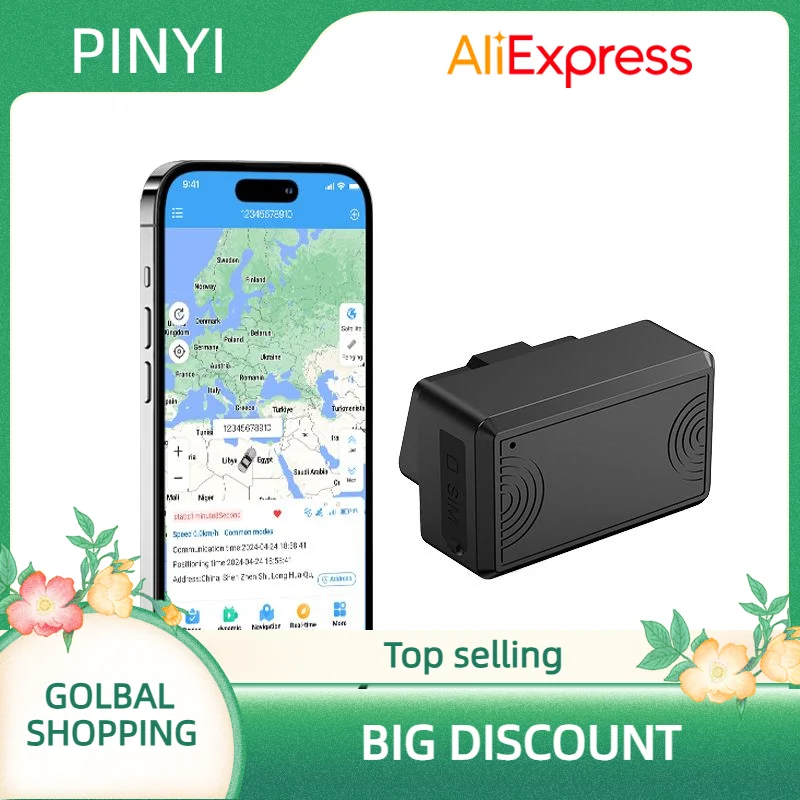 ZOOBII D9S Mini OBD GPS Tracker เครือข่าย 4G Plug Play การติดตั้งไม่มีอุปกรณ์ติดตามเพิ่มเติมที่จําเป็น Dashboard PC 1 ปี LBS
