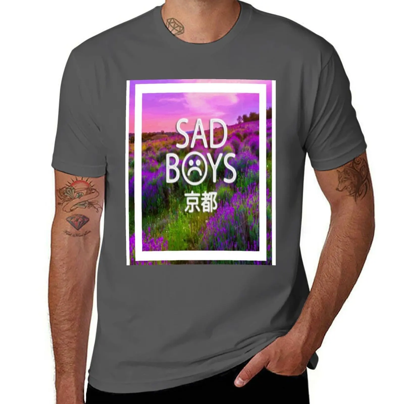 

aesthetic sadboys T-Shirt t shirt custom print cotton t shirts high quality man t shirt heavy cotton T-Shirt