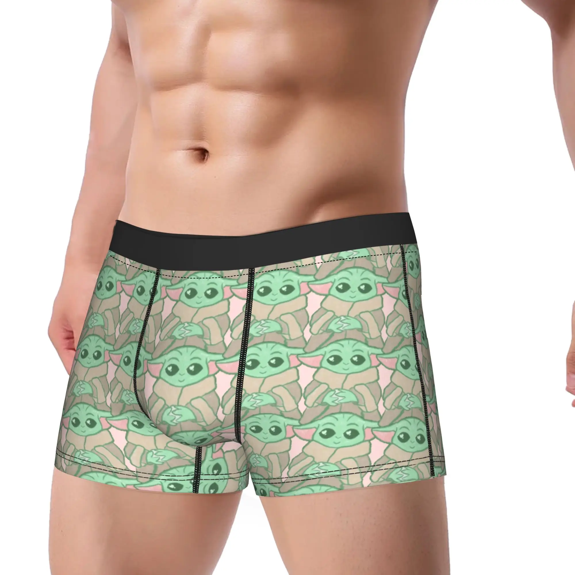 cuecas-masculinas-grogu-baby-yoda-mandalorian-starwars-novelty-boxer-briefs-shorts-calcinhas-homme-cuecas-respiraveis-​​plus-size
