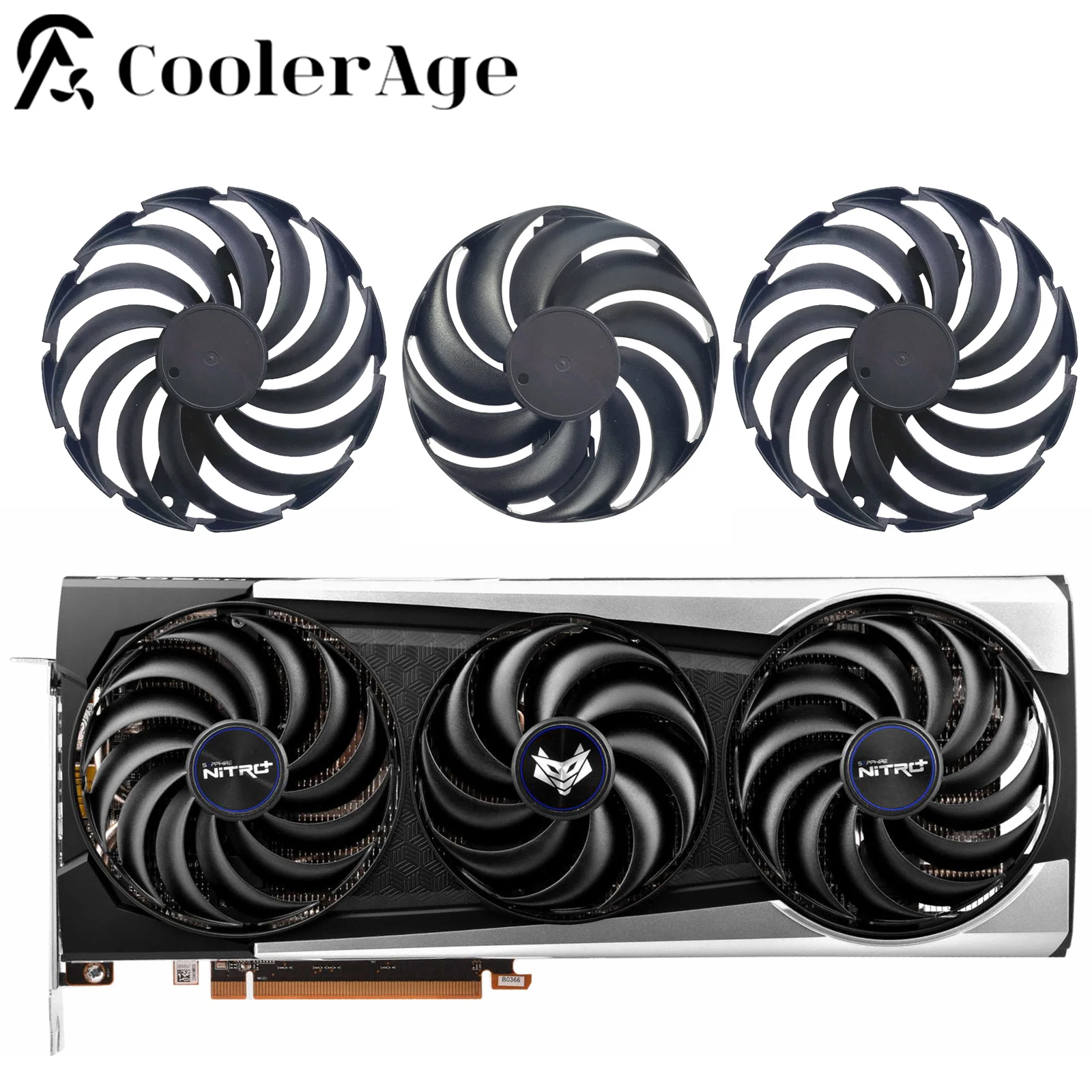 

Fan Video Card 87MM FDC10H12D9-C 95MM FDC10U12D9-C For Sapphire NITRO+ AMD Radeon RX 6700 6800 6900 XT Graphics Card Cooling Fan