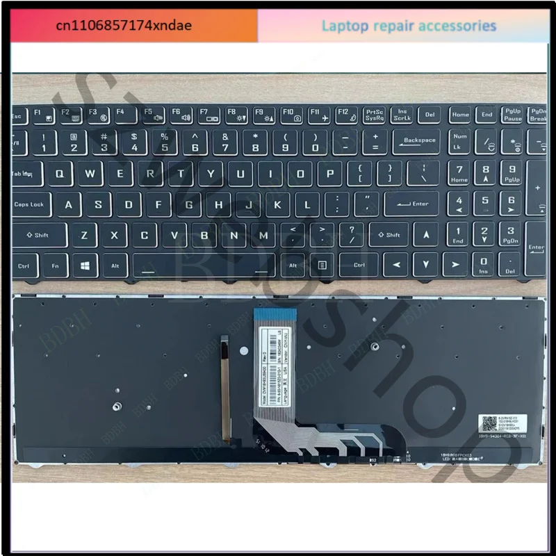 Для ноутбука Acer Aspire 7 Pro A715-59G: RGB-клавиатура с подсветкой, черная, американская раскладка