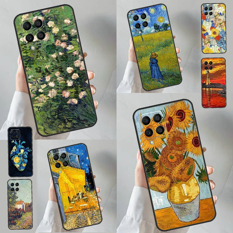 Van Gogh Oil Art Painting Case For Samsung Galaxy M13 M23 M33 M53 M11 M21 M31 M51 M12 M32 M52 M20 M30s M14 M54 Cover