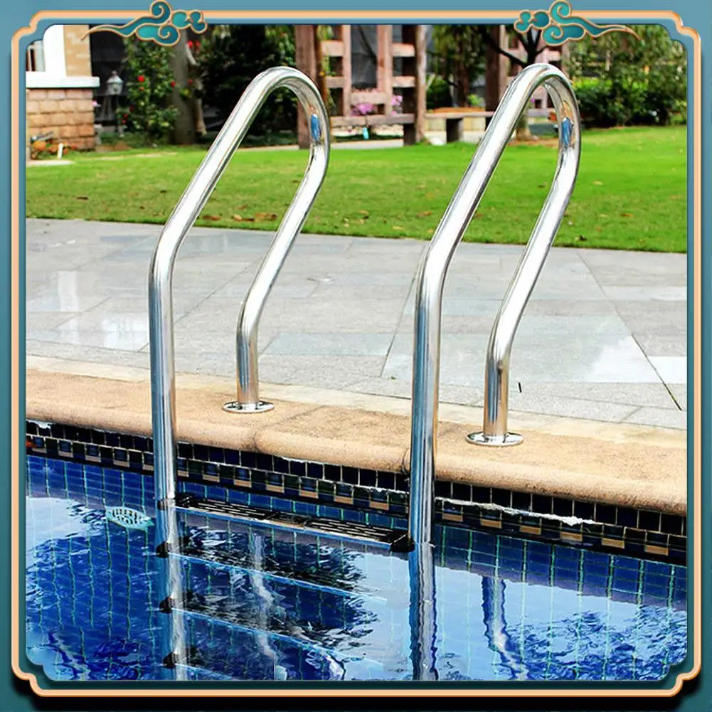 أحدث خطوات سلم حمام السباحة من الفولاذ المقاوم للصدأ بديلة مضادة للانزلاق لملحقات حمام السباحة #4