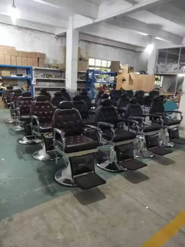 Heavy Duty Black Barber chair Industrial chairs Swivel chair