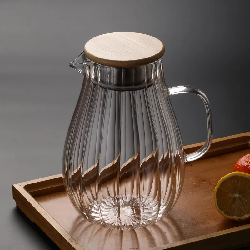 1800ml Glass Kettle High Borosilicate Glass Water Kettle Tea Kettle Boil Water Jug Large Glass Jug lemonade Jug Beverages Jug