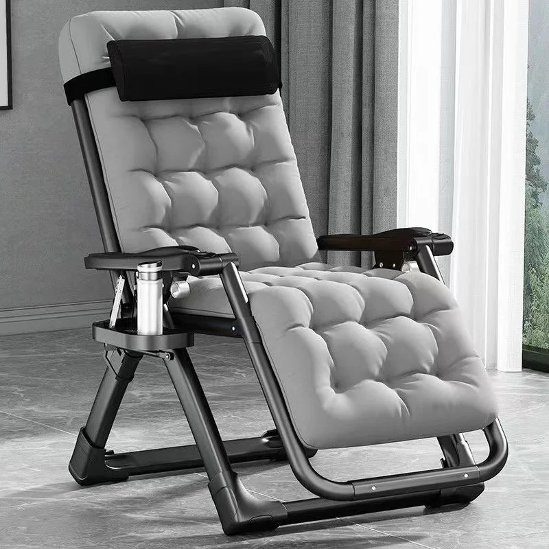 AOLIVIYA Folding Reclining Chair Lazy Relaxing Rocking Chair Outdoor Chaise Lounge Bed Nap Adult Balcony