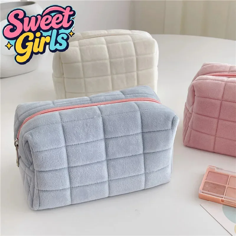 Saco de descanso para mulheres de grande capacidade Saco de maquiagem simples Pen Bag Saco de armazenamento portátil Nível de aparência elevada