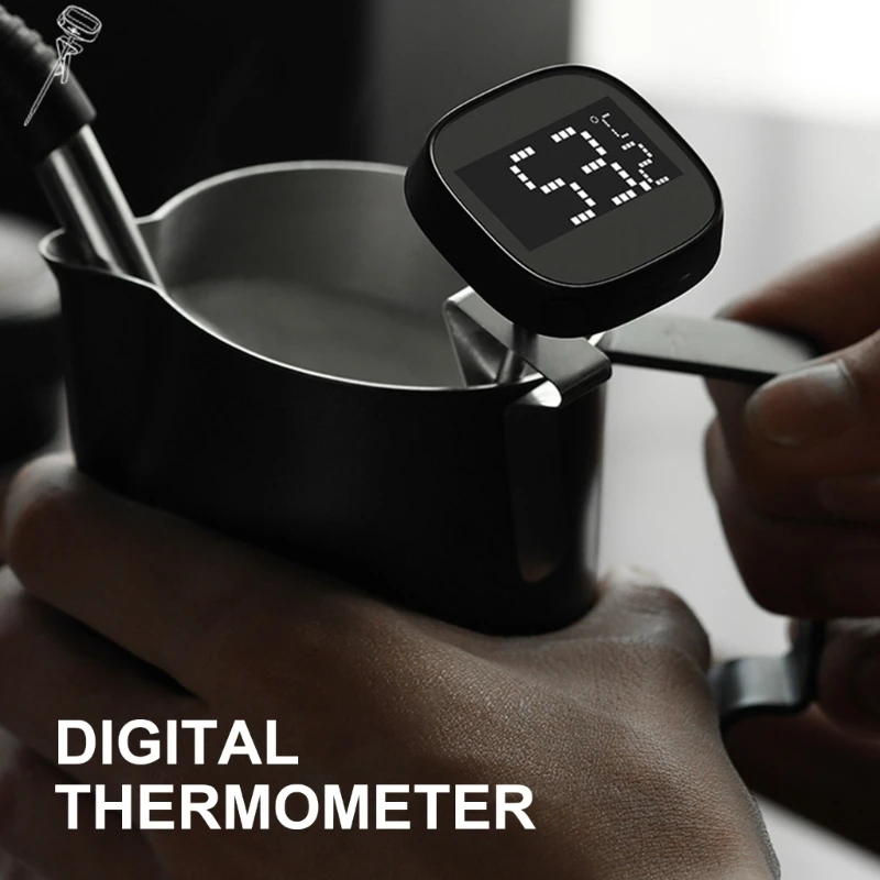Portable Digital Thermometers for Kitchen BBQ Camping Coffee Art Pen Accessory