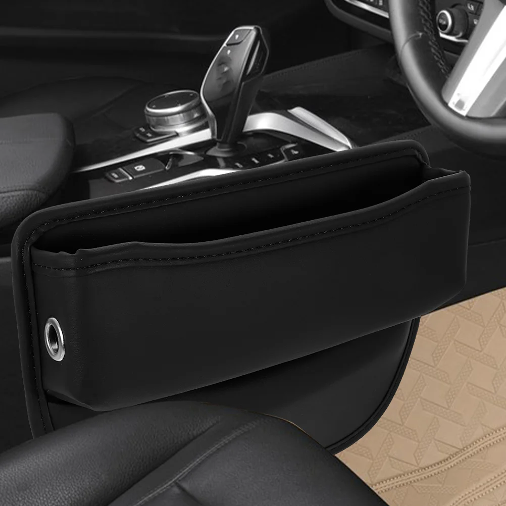 

2pcs Car Seat Gap ganizer Black Storage Box for Between Seats Multifunctional PU Car ganizers Storage