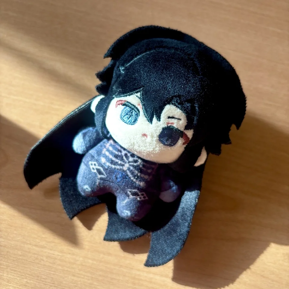 10cm Genshin Impact II Capitano Plushie Dolls Removeable Mask Anime Cosplay Plush Doll Toys Pendants Keychain Birthday Xmas Gift - view 2
