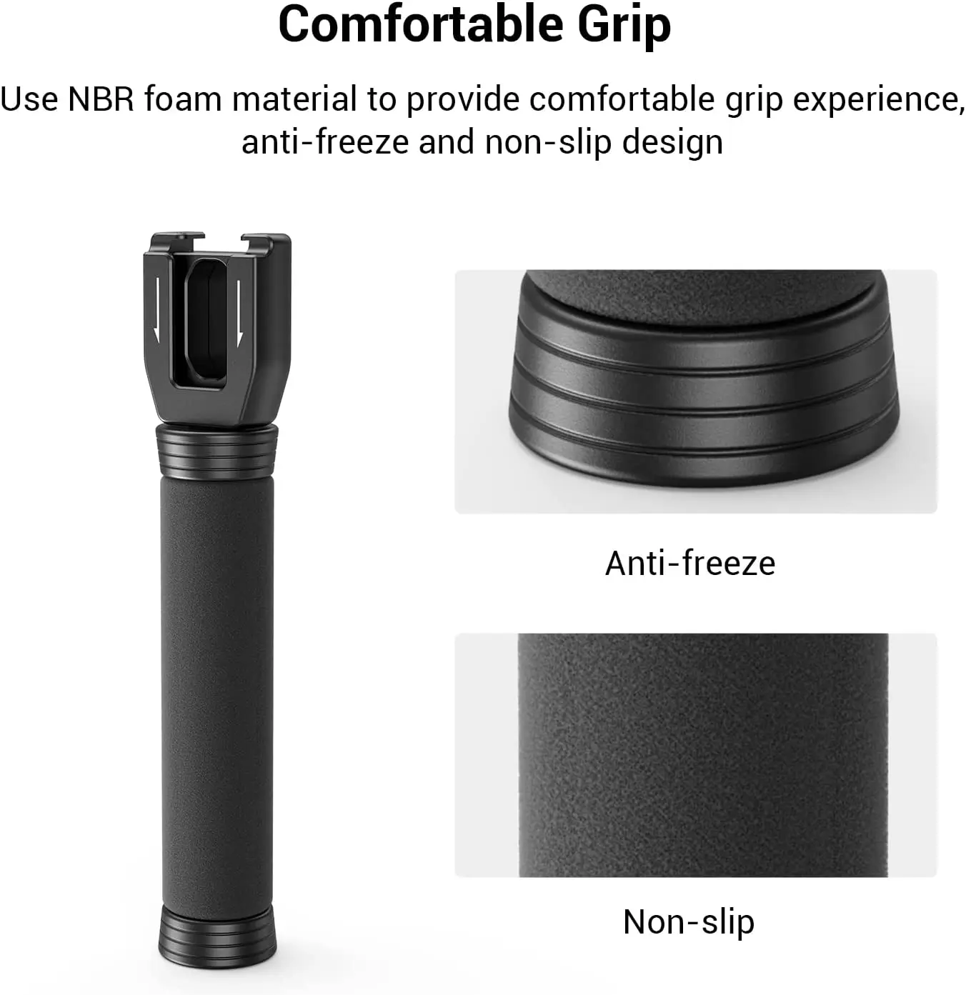 SmallRig RODE Wireless Go Handle for Interview Using Adjustable 1/4”-20 Threaded Holes Lightweight and Portable 3182