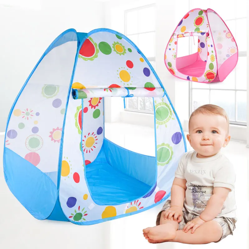 Tenda de jogo pop-up de girassol para crianças, jogos indoor e outdoor, casa de brinquedos, conveniente para transportar, presente perfeito para crianças