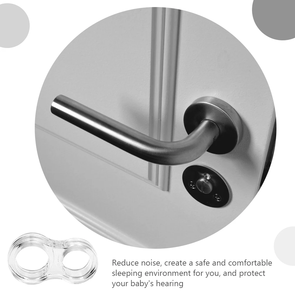 5 قطعة مقبض الباب الوفير المضادة للتصادم مقبض الباب حامي امتصاص الصدمات جدار الحرس لغرفة المعيشة الحمام المطبخ غرفة نوم