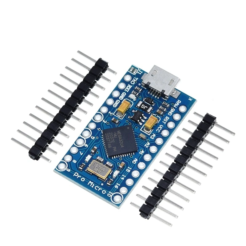 NUOVO Pro Micro ATmega32U4 5V 16MHz Chip originale Sostituisci per Arduino Pro Mini USB TYPEC con intestazione pin a 2 file per Leonardo UNO R3