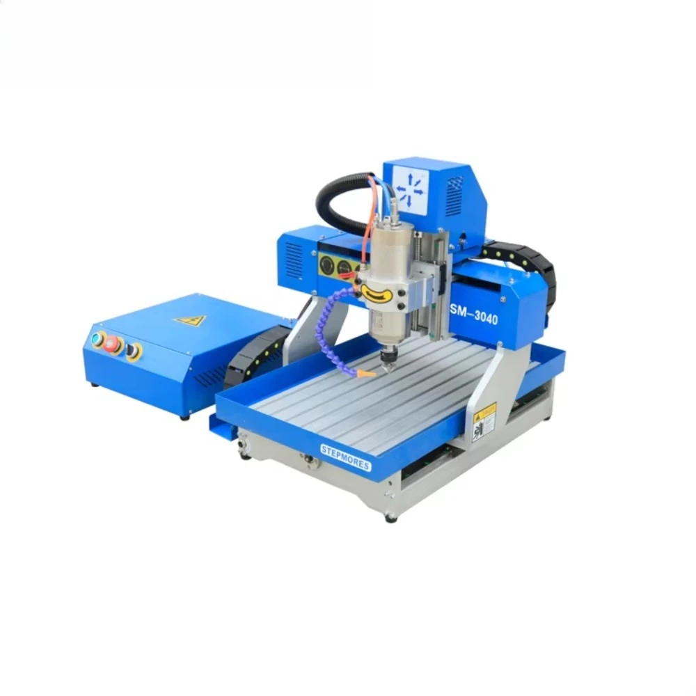 Mini Desktop 3040 CNC Router Price - Small Wood Milling Machine with Square Linear Rail