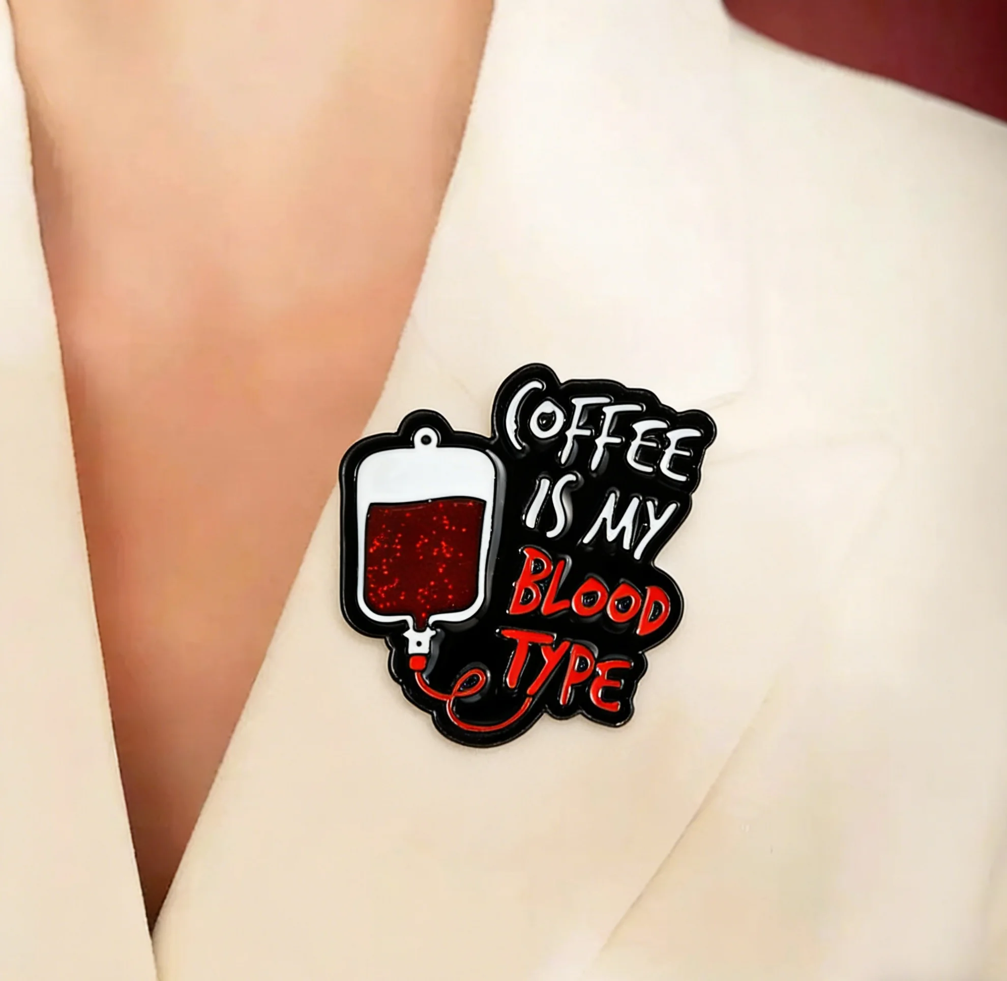 

Medical Equipment Enamel Lapel Pins, Heart Stethoscope Syringe Blood Type Badge, Medical Professional Jewelry