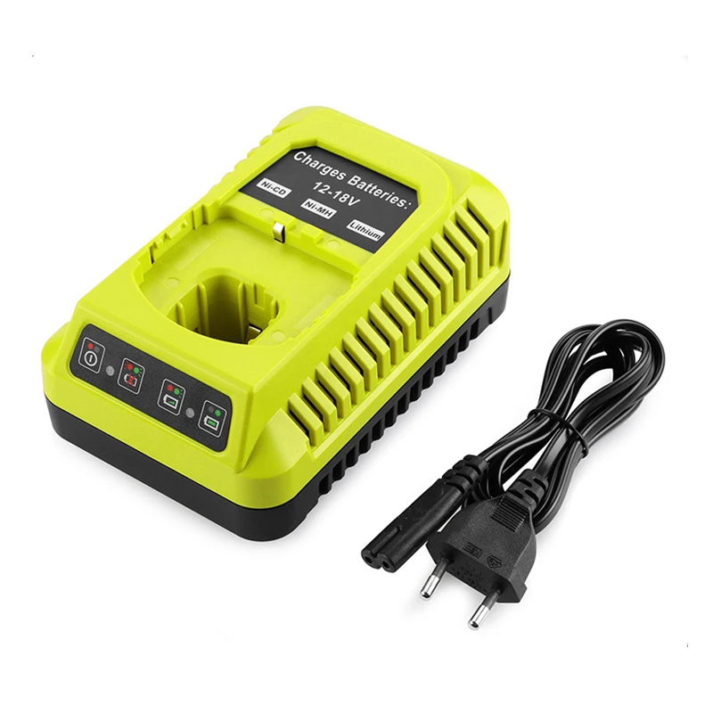 P117 Charger For Ryobi 12V 14.4V 18V Li-ion Ni-CD Ni-Mh Battery P100 P102 P103 P105 P107 P108 1400670 P118 Lithium ONE+ Serise