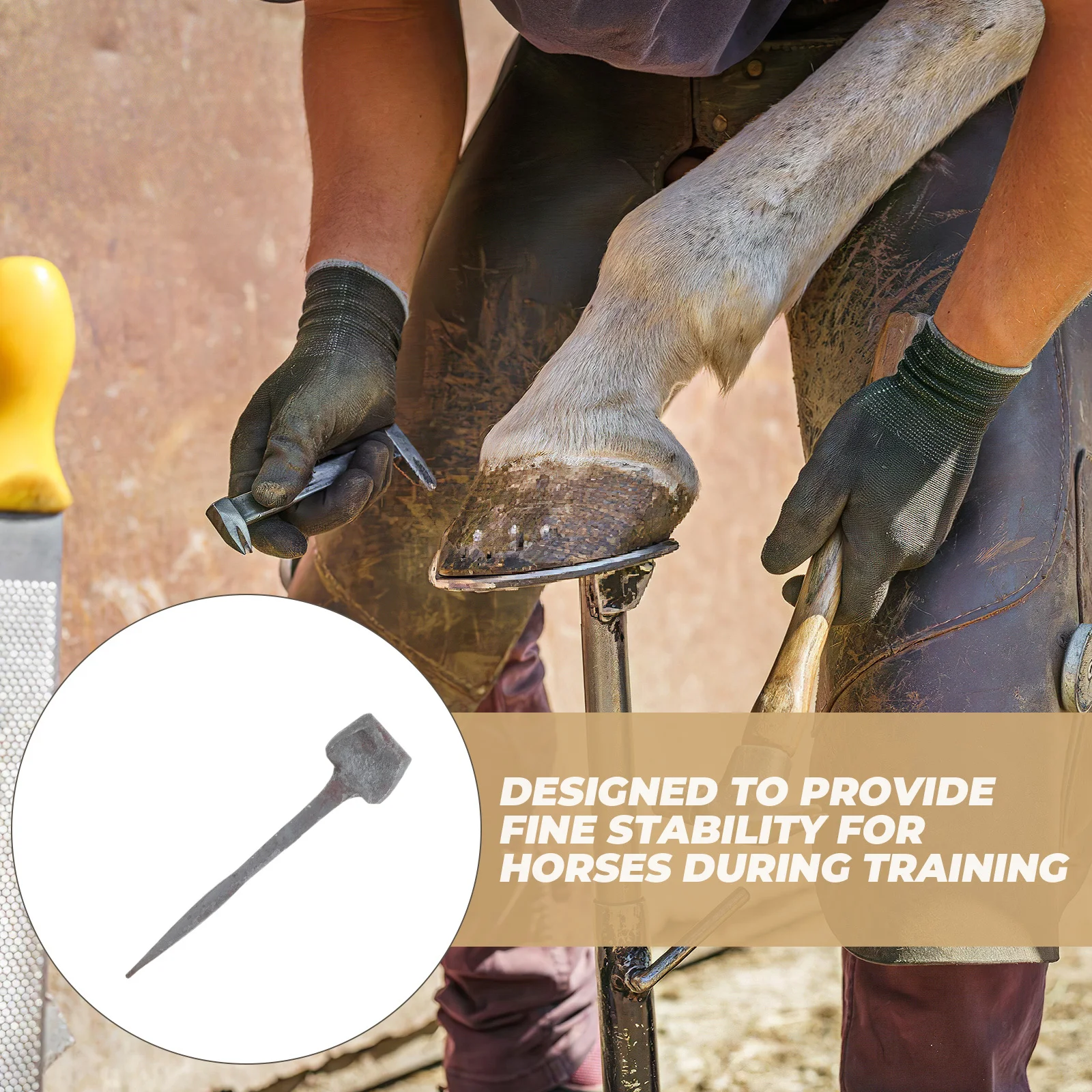 20Pcs Horseshoe Nail Set Sturdy Metal Hoof Fasteners Versatile for All Shoe Types Perfect for Farriers Riders and Hoof Repair