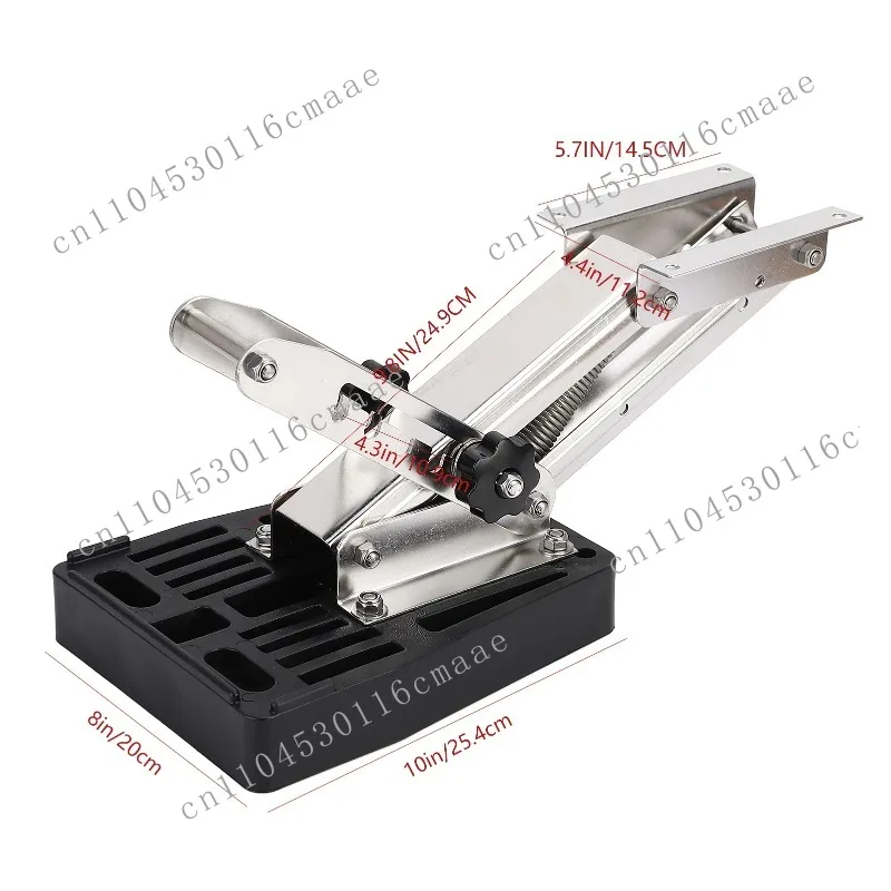 Outboard Mounting Boat Motor Stand Bracket 304 Stainless Steel 25HP 110 Lbs for 2‑Stroke  Engine