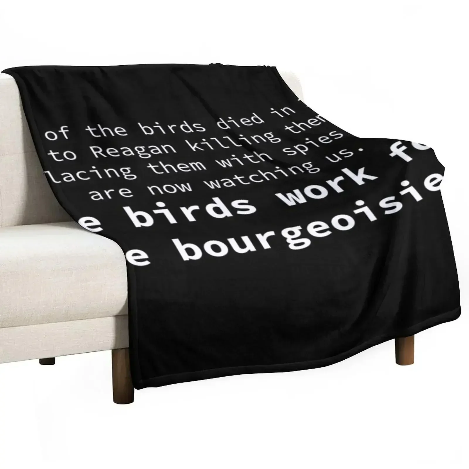 The birds work for the bourgeoisie. Throw Blanket Retros Hair Bed linens Decorative Beds for winter Decorative Throw Blankets