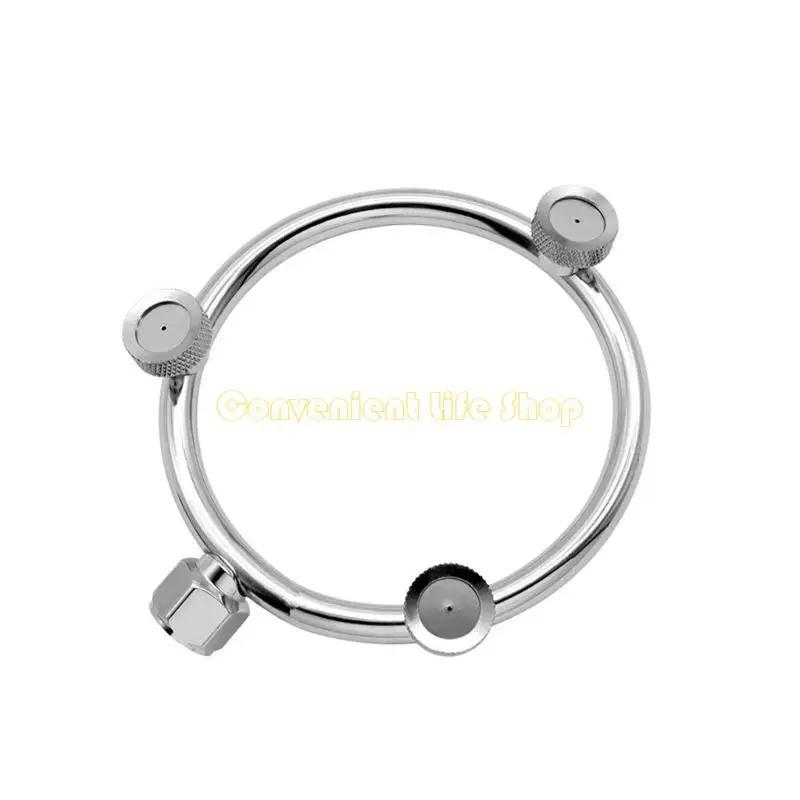 L1EE Garden خرطوم فوهة الفضول من الفولاذ المقاوم للصدأ على شكل مروحة رذاذ الرش M14x1.5