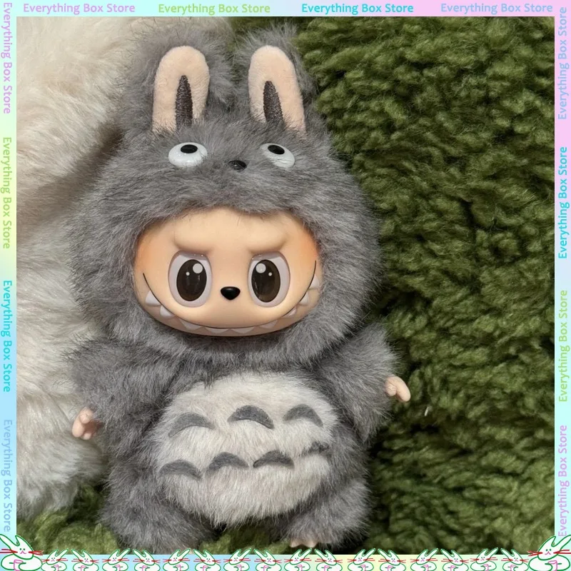 Per 17 centimetri Labubu Vestiti Per Bambole Peluche Carino Totoro Vestiti Del Bambino Labubu Bambola Ciondolo Vestiti In Piedi Postura Bambola Vestito Ropa