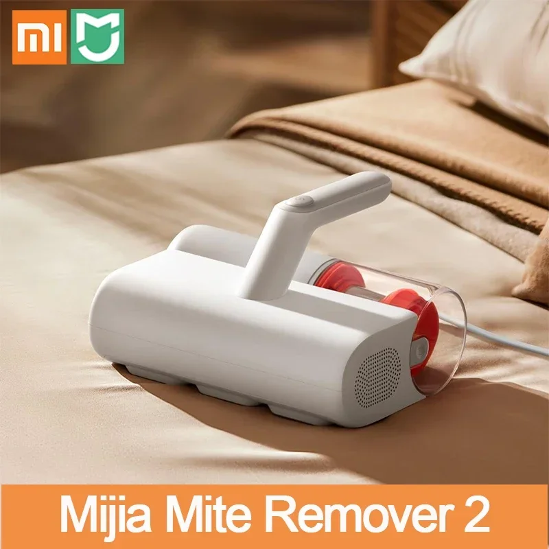 Xiaomi 2024 Mijia Mite Remover 2 UV Irradiation 220V 12000Pa Hurricane Suction Vacuum Cleaner Hot Wind Drying Visual Dust Cup