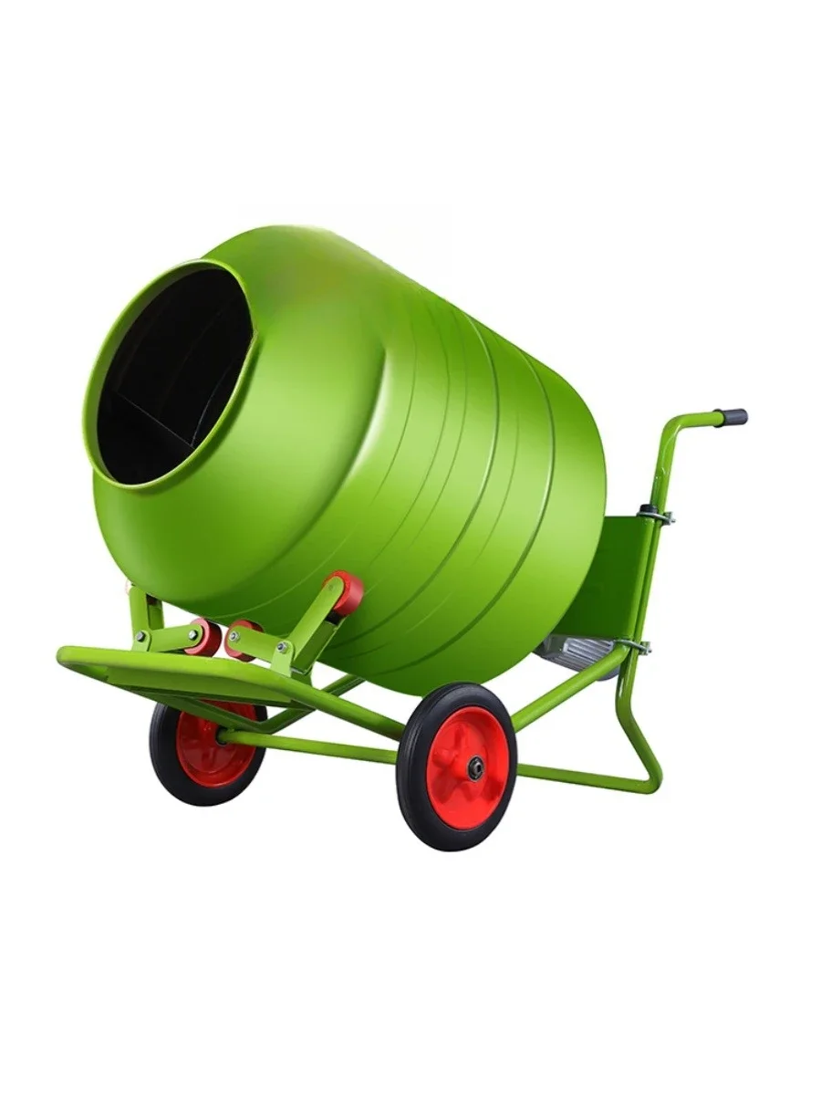 

Electric small concrete construction site feed mixer roller household mixer front and back