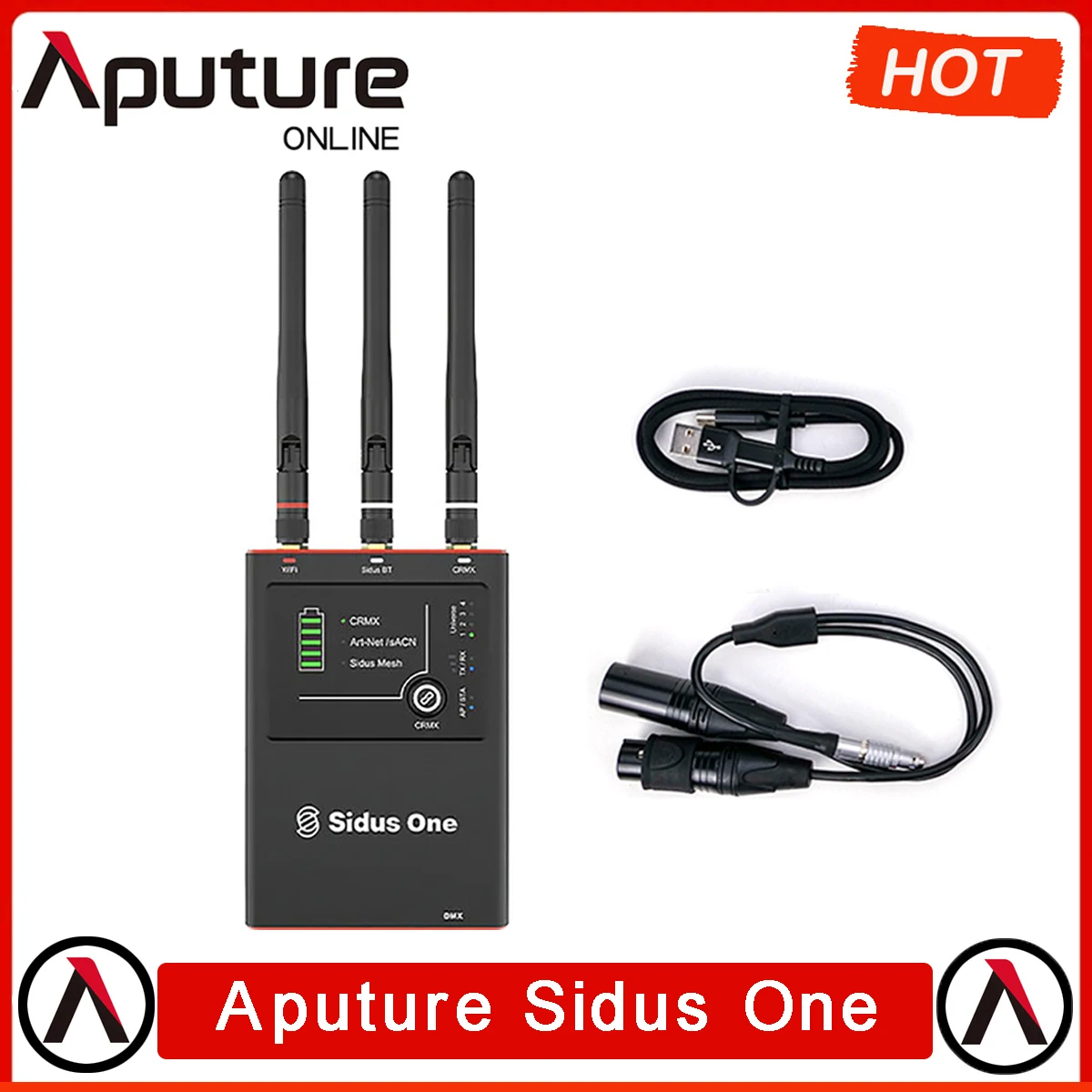 Aputure Sidus One Wireless DMX Transceiver Hybrid Control Enables the Conversion and Hybrid Control of Multiple Control Methods