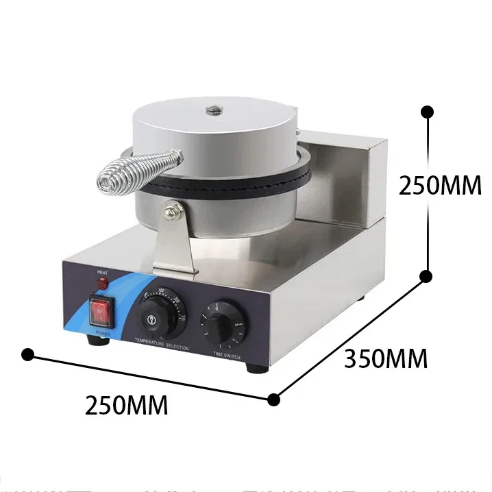 

I 'forZhanyi Electric Commercial Icecream A Glace Automatic Mini Waffle Making Wrapper Egg Roll Maker Ice Cream Cone Machine