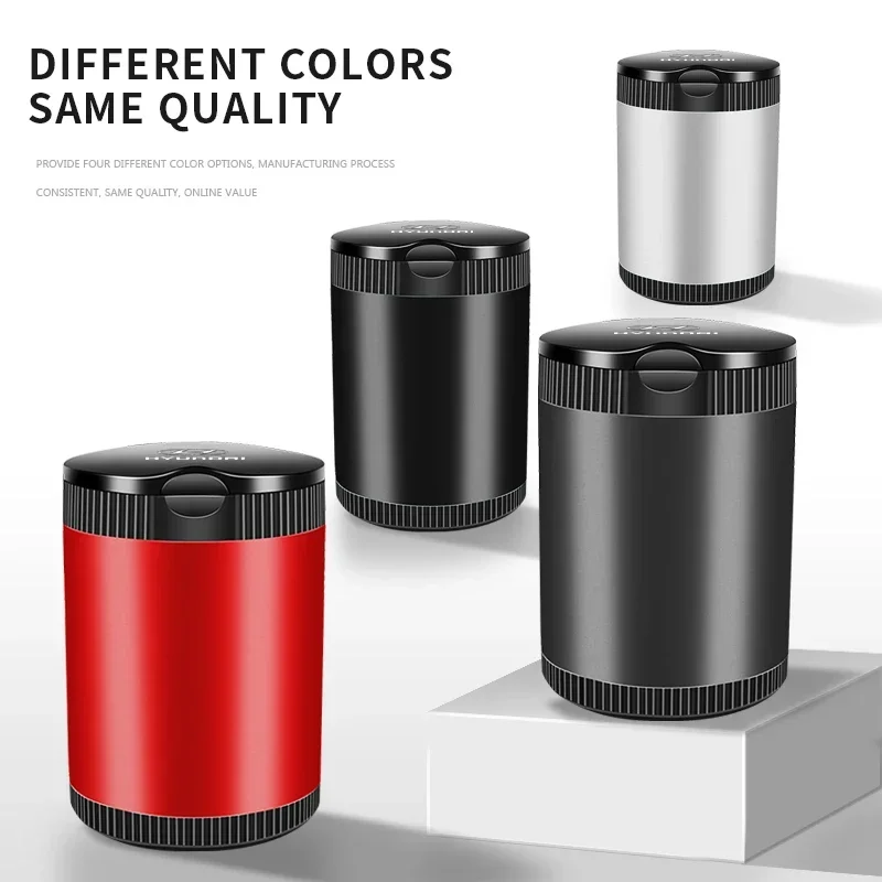 منفضة سجائر السيارة مع غطاء أضواء Led الإبداعية لشركة هيونداي I30 توكسون فيلوستر كونا I10 I35 إلنترا سانتا في اكسسوارات السيارات #3